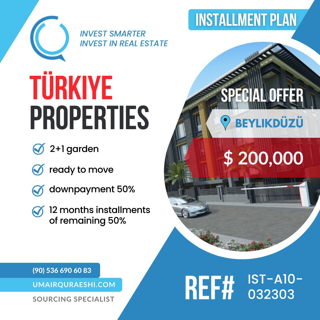 Umair76's tweet photo. Affordable 2+1 garden apartment located in Istanbul's Europe side. Ideal for family and investors. Installment plan available.

#realestate #turkiye #realestateinvesting #realestateinvestor #realestateinvestment #realestateforsale #investinrealestate https://t.co/uiGmcm5QNh
