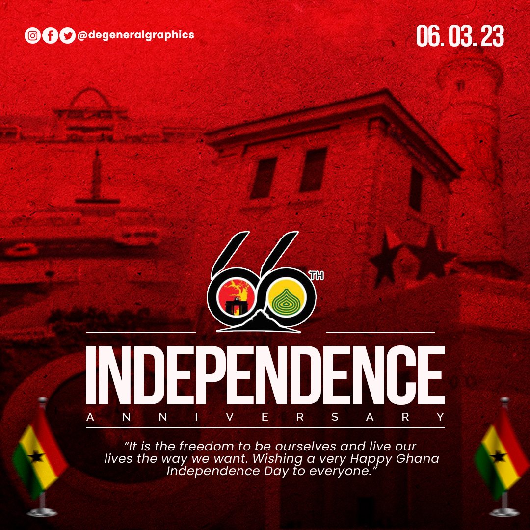 degeneralgraphs's tweet photo. Happy Independence Day from Me to y'all
.
.
.
#GraphicDesign #independenceday #ghana #flyerdesigns #March #creativeking #getinspired #designer https://t.co/S3YByZRdUj