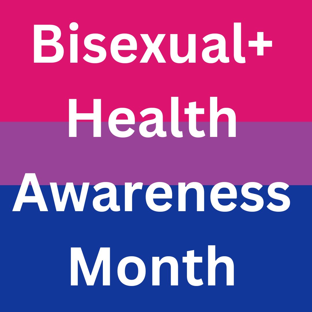 LGBTplusNotts's tweet image. March is Bisexual+ Health Awareness Month and is observed to bring attention and raise awareness of Bisexual+ identities, and the health and well-being of the Bisexual+ community. Keep an eye on our social media for more information regarding Bisexual + Health Awareness Month.