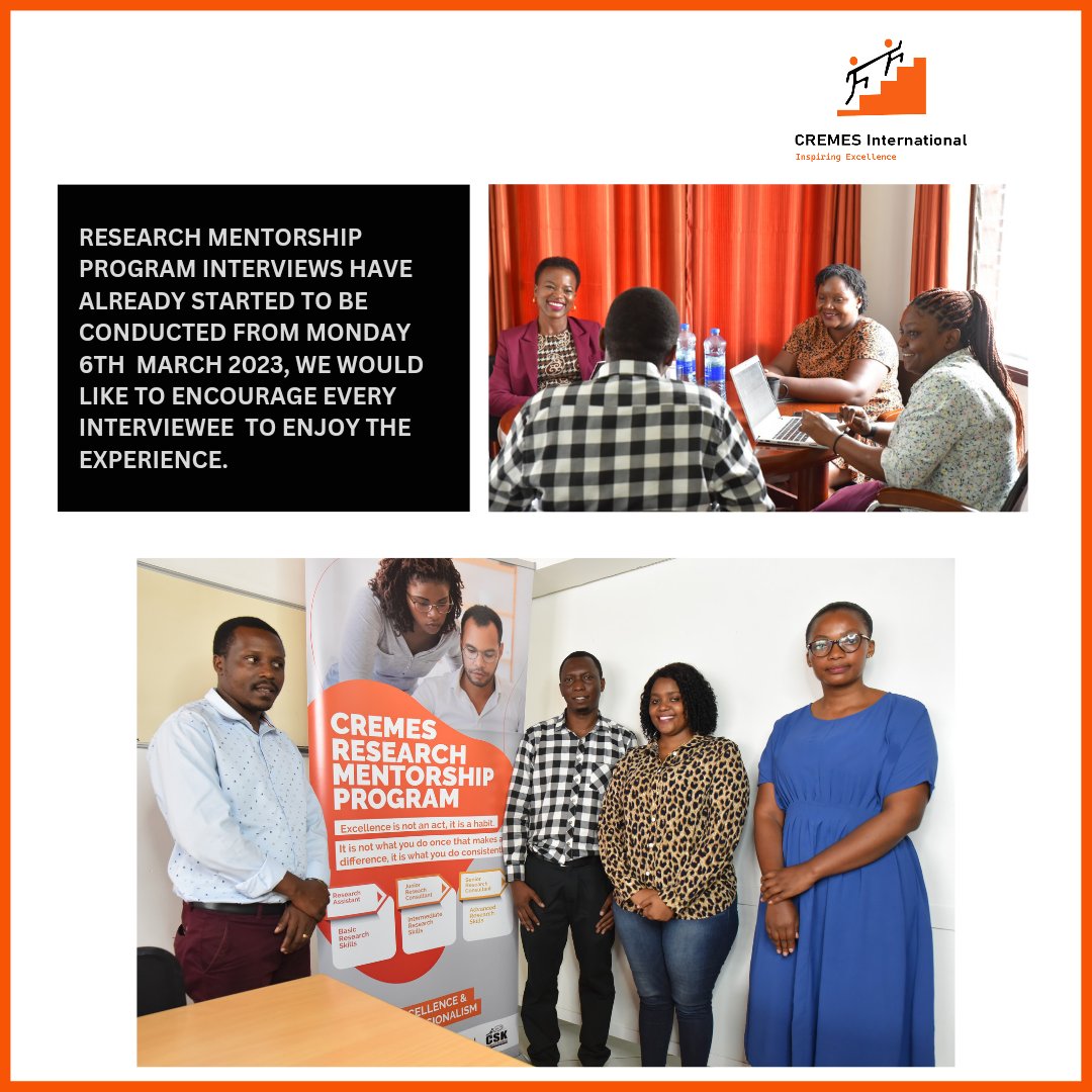 CremesMresearch's tweet photo. Cremes Research Mentorship Program is currently carrying out interviews for Researchers and Mentees, for More informations about the program please contact us via our website link on the bio. https://t.co/O8ULqP06Zh