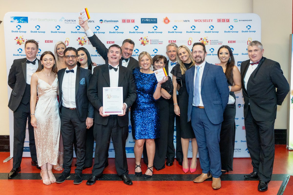 JTomlinsonLtd's tweet image. We're a winner of... COMMUNITY IMPACT OF THE YEAR! 🏆
We are proud to be awarded the Community Impact Award at the @EEMLtd Building Communities Awards 2023, in collaboration with @ADCAshfield.
Congratulations to our Ashfield team and @ADCAshfield for their continuous hard work!
