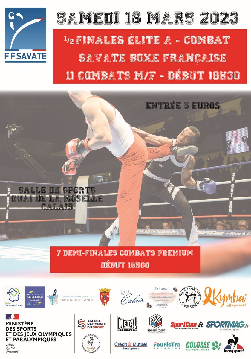 FFSbfDA's tweet photo. Samedi 18 mars, le BFS Calais organise les 1/2 finales Elite A et Premium - Partie 2. 
🏆Parmi les champions en titre seront présents : 
Mégane AMOURI, Romain FALENDRY, Samira BOUHNAR, Iden GARCIA, et Nicolas CHIUMMIENTO, 

#EliteA #boxefrançaise #Calais #Boxing https://t.co/MFAiGhqAQs