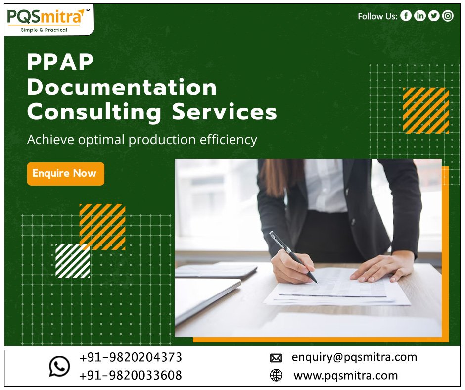 PreciseQualityS's tweet image. Looking to streamline your production process and improve product quality? Check out our PPAP Documentation Service. Our experts will ensure that your #PPAPdocumentation is accurate, complete, and meets all necessary requirements. 

Enquire Now: bit.ly/3YpgEKJ