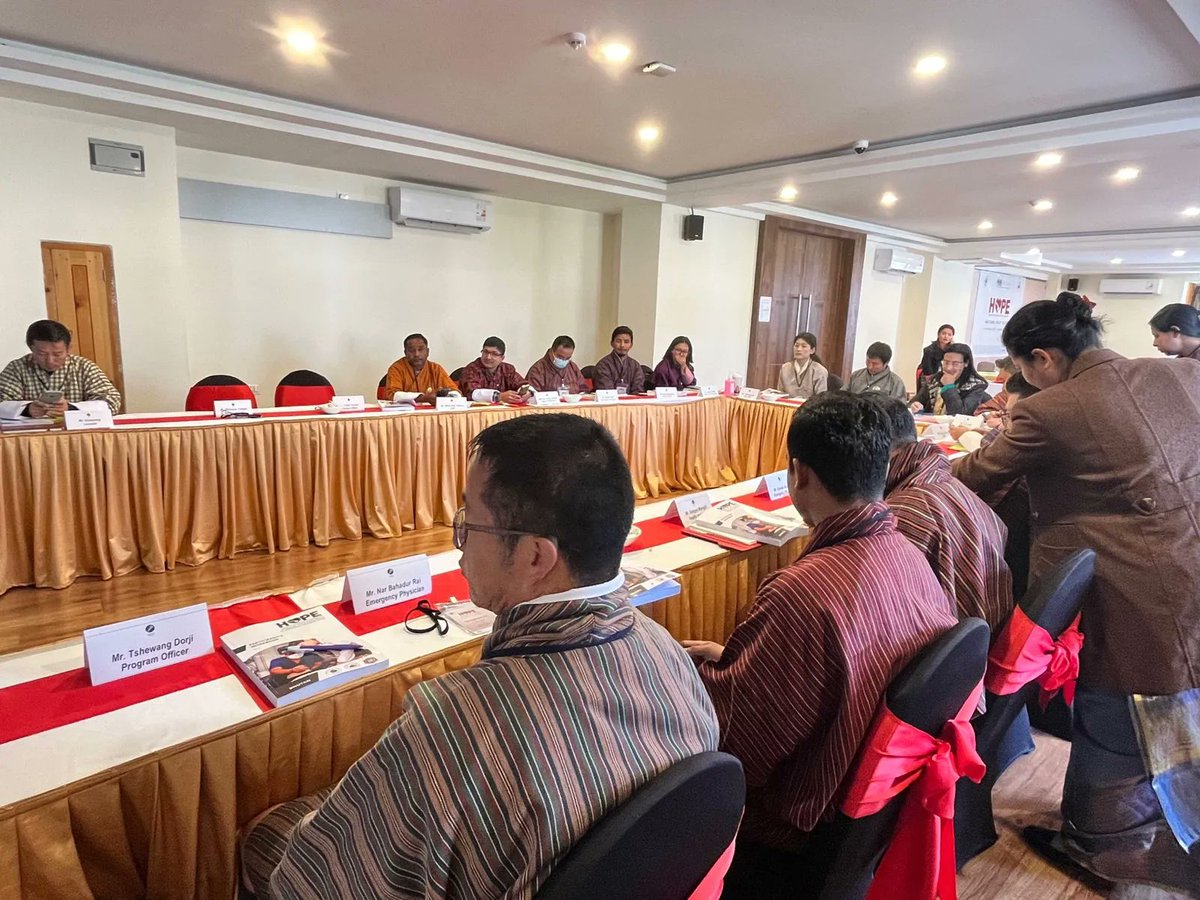 PeerSouthAsia's tweet photo. "Hospitals are the first line of defense in responding to disasters, as we've seen from past events in Turkey and Nepal. They need to remain functional and ready to respond", Mr. John Abo, Technical Lead, @ADPCnet adds while introducing PEER during the HOPE training in #Bhutan. https://t.co/snhLoKnw08