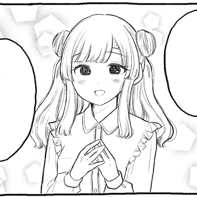 可愛く描けた霧子ちゃん 