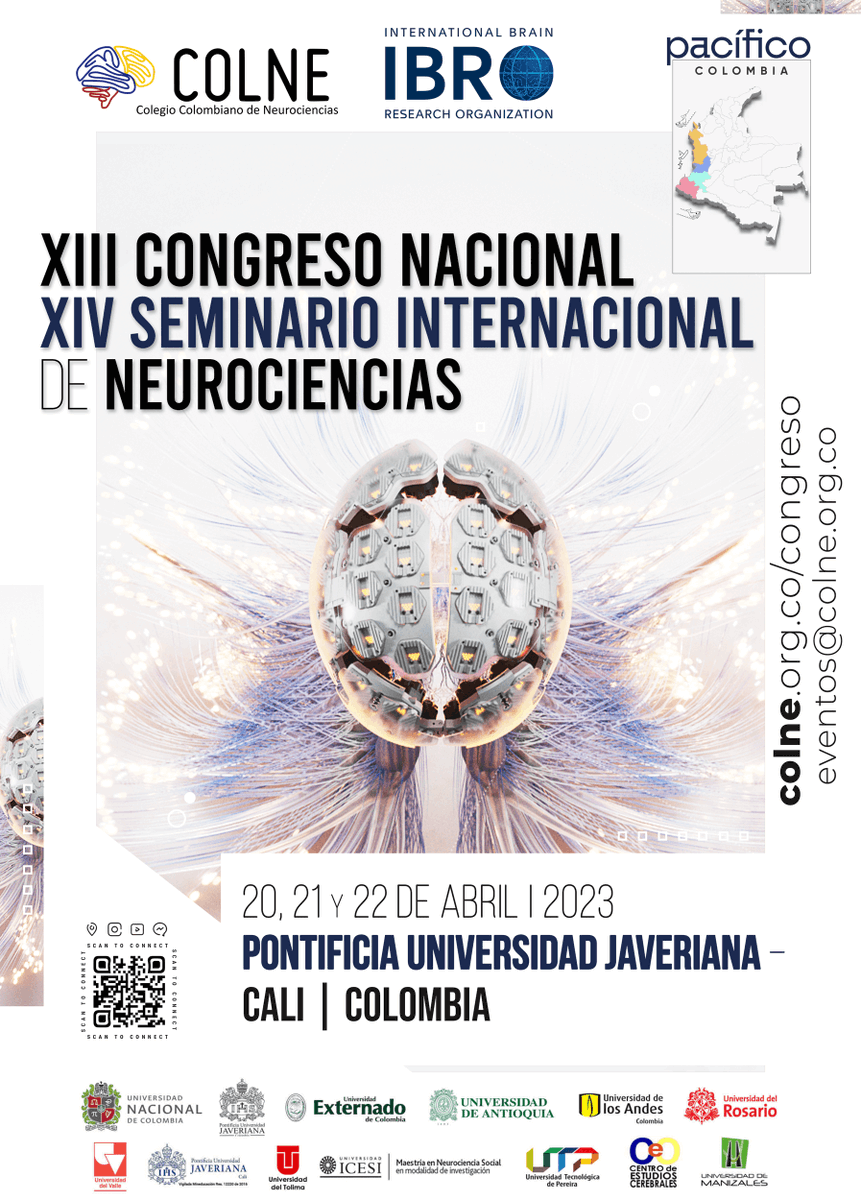 ColneColombia's tweet photo. No olvides inscribirte en nuestro XIII Congreso Nacional | XIV Seminario Internacional de #Neurociencias @IBROorg  @ColneColombia 2023. Para los estudiantes de pregrado los valores con descuento estarán vigentes hasta el 18 de marzo! https://t.co/g4e9JudYNl https://t.co/3Dpe9nlB0c