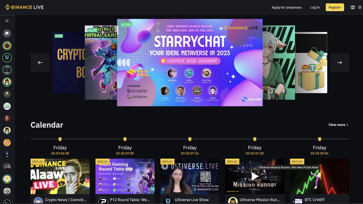 📢A recap on our AMA last Friday with <a href="/StarryNift/">StarryNift</a> , <a href="/highstreetworld/">Highstreet</a> , <a href="/RivermenNFT/">Rivermen</a>, <a href="/Puffverse/">Puffverse</a>, <a href="/LeagueKingdoms/">League of Kingdoms Arena</a>.

⚽️Hear what <a href="/XTopgoal/">Xander_TOPGOAL</a> says about Footballcraft in this AMA event via Binance Live.🎮

✅Check it out if you missed it👇🏻
binance.com/en/live/video?…