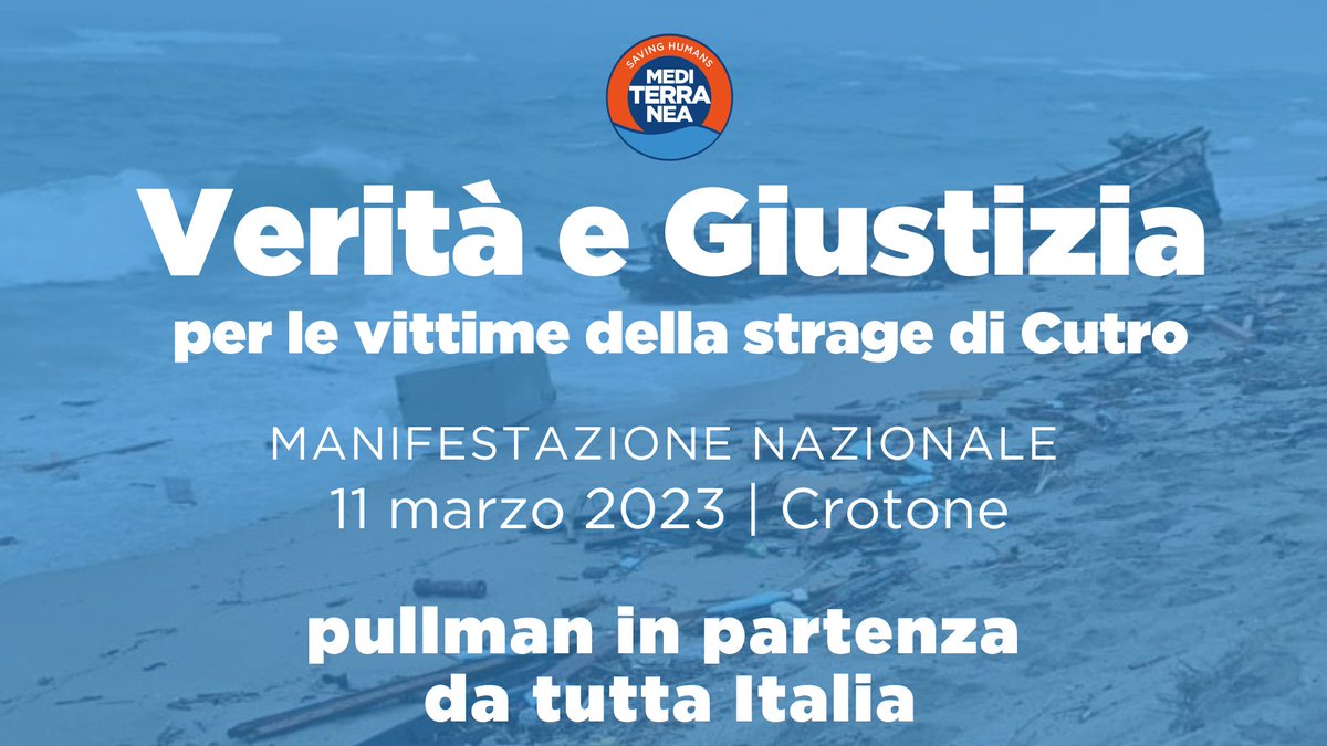 RescueMed's tweet photo. ✊🏾MANIFESTAZIONE NAZIONALE
"Verità e Giustizia per le vittime della strage di Cutro"
#11marzo #Crotone 

Stiamo organizzando pullman da tutta Italia: trasformiamo dolore e rabbia in azione! 

Contattaci qui per partecipare👇🏾
https://t.co/fNBau76oM8 https://t.co/nVf1VN7tyP