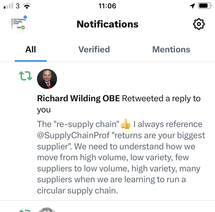 Wohooo an RT from an academic hero…. Does this mean I am cited by @SupplyChainProf