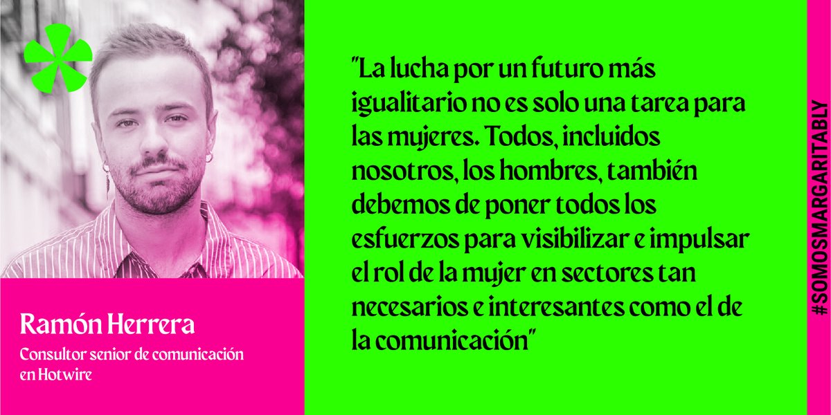 Nos encanta poder dar la bienvenida a nuevos miembros que quieren formar parte de Margarita Bly 👏

Hoy os presentamos a nuestra más reciente incorporación, Ramón Herrera, consultor senior de comunicación en @hotwire_es 

¡Muchas gracias por tu involucración y compromiso! 🌼