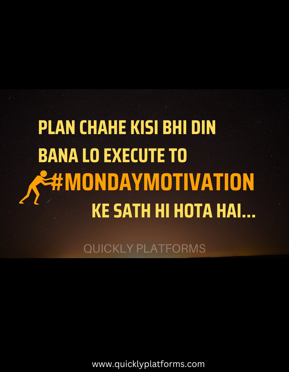 QuicklyPlatfor1's tweet photo. Aaj fir ek plan bana, next monday ke liye 😅😂
#funnymemes #mondaymotivation #monday #corporatething #corporateworld #delhi #officefun #itcompanyofindia #itcompanyofindore #itupdates #Funfacts #technology #quicklyplatforms #quickly #Motivation https://t.co/PXi9sheozK