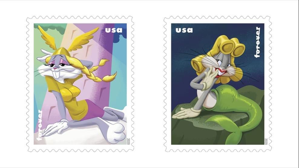 CBdreadeddancer's tweet image. Bugs Bunny commemorated by the United States Postal Service. Will I get arrested, fined, jailed for sending this to my nephew?