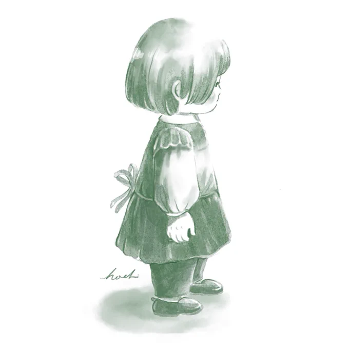 水彩風ブラシ作ったので練習。#procreat #イラスト 