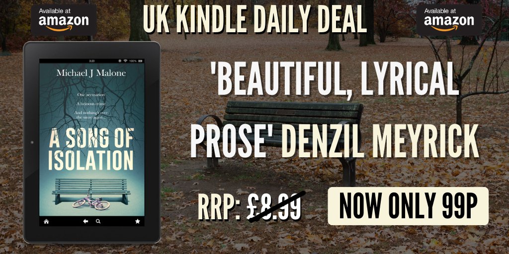 OrendaBooks's tweet photo. UK #KINDLEDEAL 😱⬇️
@michaelJmalone1's chilling #ASongofIsolation is on sale just 99p!
In this breathtakingly intense psychological thriller, a man is accused of child sexual abuse, and his life and that of his girlfriend are thrown into turmoil…
https://t.co/HvadMxlnhk https://t.co/hdeHfnccnA