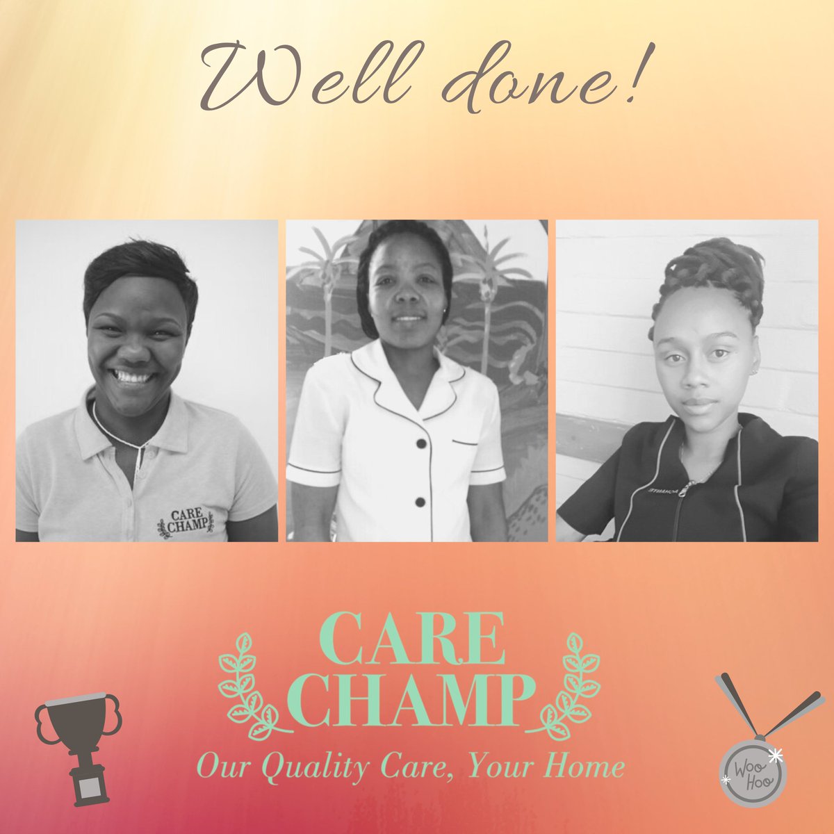 care_champ's tweet photo. A big thank you to our "Champs Of The Month" for the month of January 2023 👏 for outstanding service delivery 🙌

🏆 Athenkosi
🏆🏆 Zizipho
🏆🏆🏆 Achante

We appreciate you and all your efforts! 

#CareChamp #ChampsRus #Champofthemonth #Appreciationpost #WeCare #OurQualityCare https://t.co/EkIhPdtwtt