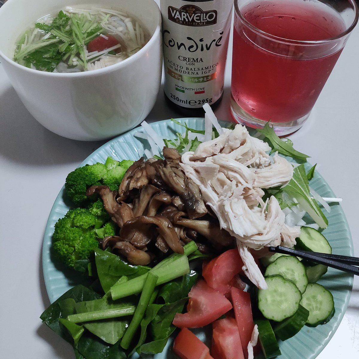 yuyu_chocozap's tweet image. よるごはん！と美酢