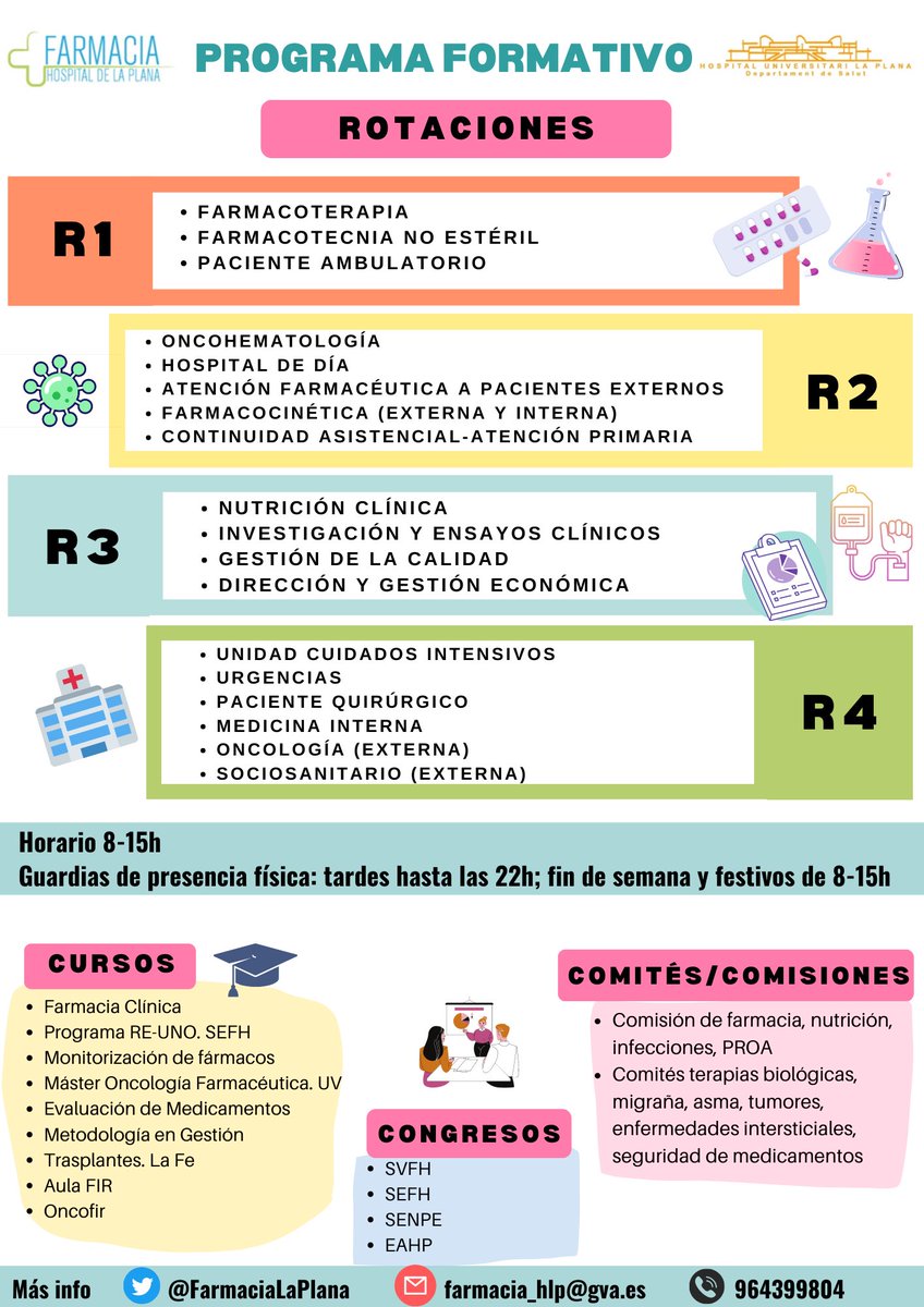FarmaciaLaPlana's tweet photo. 🥇Has aprobado el FIR ?
 🏥 Quieres ser el primer residente de la FARmilia la Plana ?
🗓️ Os esperamos el 27 de Marzo a las 10 h en la Jornada de puertas abiertas de @GVAlaplana @FarmaciaLaPlana @sefh_ @SVFH_ @AcademiaGoFIR @farmaFIR https://t.co/nFyu4w26Qx