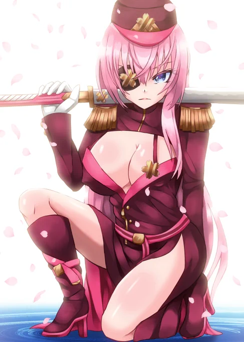 桜軍服ルカさん#巡音ルカ 