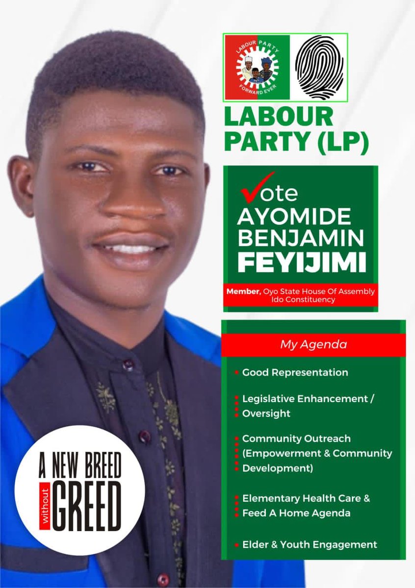 Big Toks 🤩 on Twitter "RT NgLabour Vote, Feyijimi Benjamin Ayomide