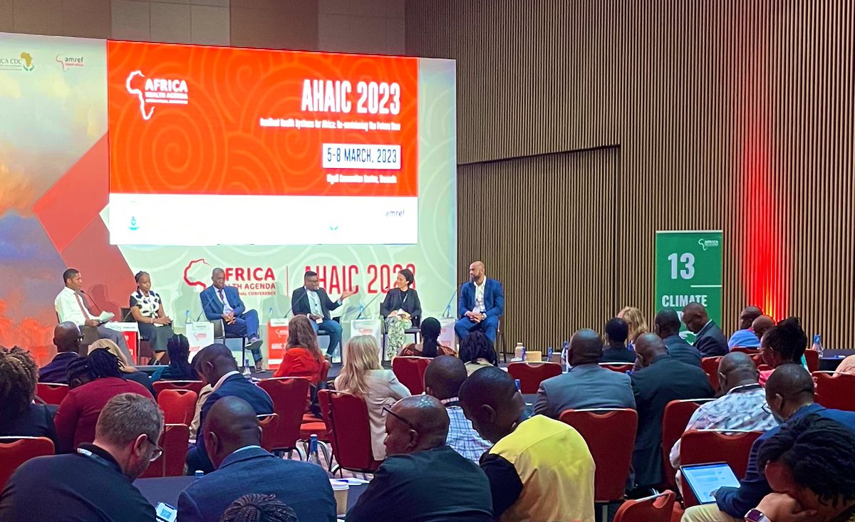 A great panel highlighting the needs for a multi-sectoral, issue integrated approach to climate and health research, with encouragement to put people first as we address the climate change impacts on #WASH, #maternalhealth , #infanthealth, #onehealth and more at  #AHAIC2023