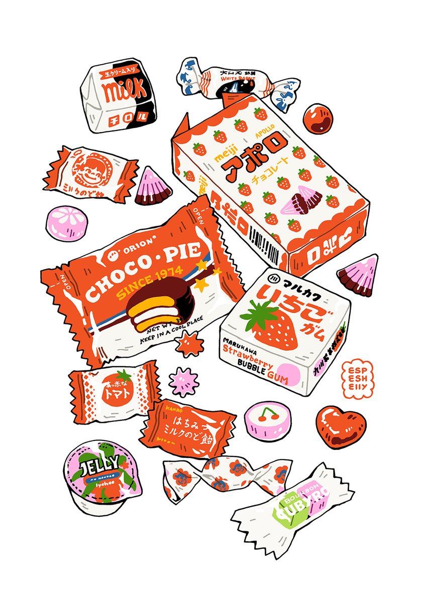 Candy Red -- new print for my next market!! 💘💘 #illustration