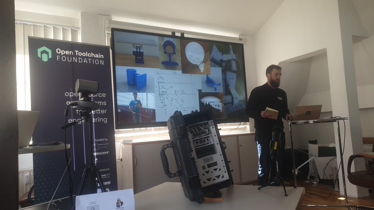 OSEGermany's tweet image. @EricNitschke amzing intro into the nimble project to design an #OpenToolchain

#Hackathon @fabcityhamburg 
#OpenToolchainFoundation
