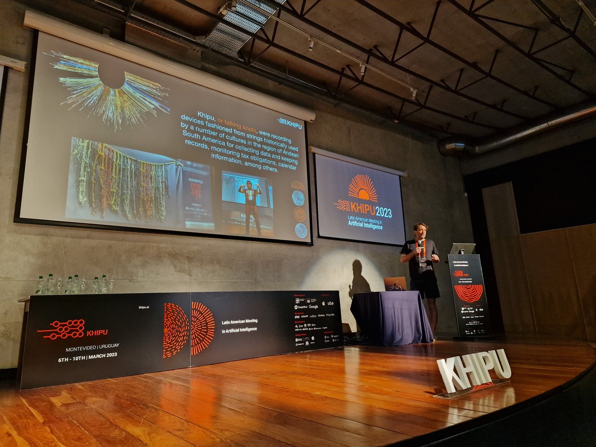 And we're off, #khipu2023 has started! 

We're excited for the next 5 days hearing from AI experts and bringing together our AI community in Uruguay!