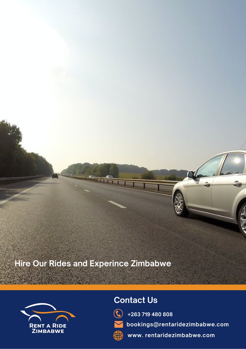 Best cars in town for a ride.... 

#zimbabwean  #Harare #Bulawayo #VictoriaFalls #ZimBho #carrentalservice  

Call or Whatsapp us +263 719 480 808…