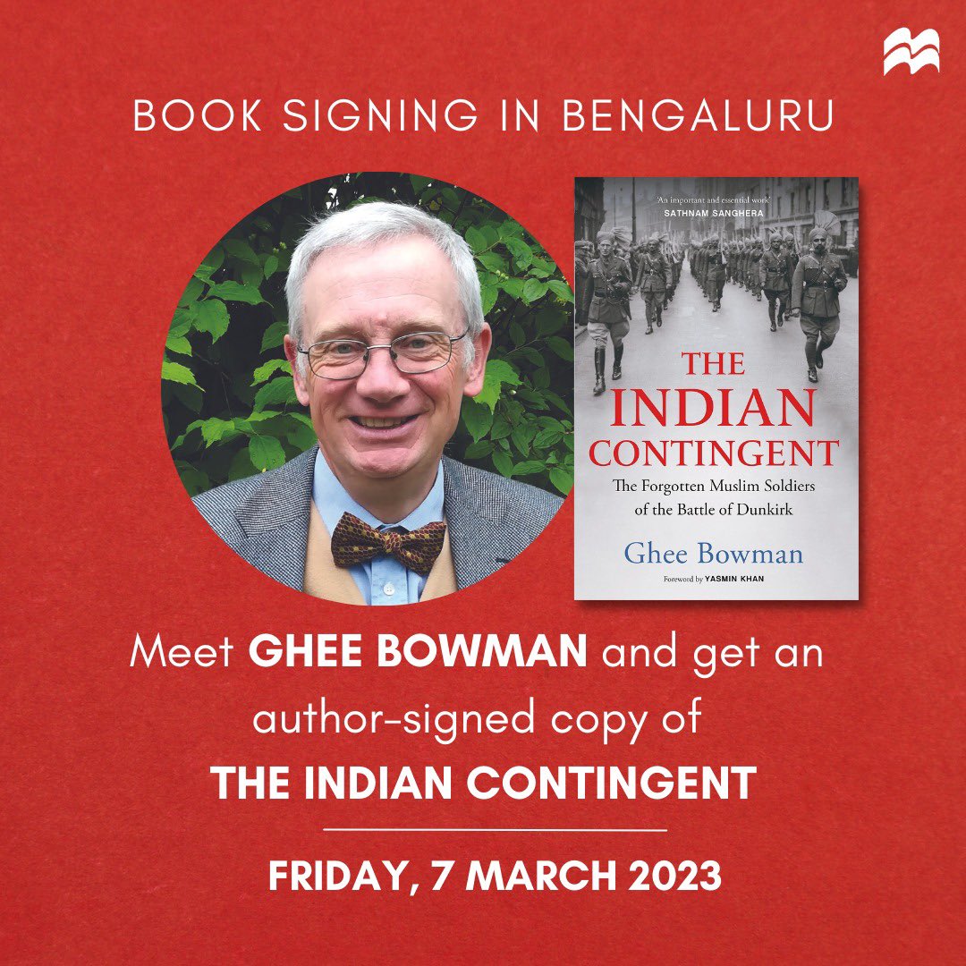 PanMacIndia's tweet photo. #Bengaluru readers, come and meet @GheeBowman and get a signed copy of THE INDIAN CONTINGENT tomorrow!
🗓️ Friday, 7 March, 2 pm onwards
📍 #BookHome, @bookhive, @blossombookhous, #Gangarams, @bookworm_Kris, #Higginbothams https://t.co/PIlvroXNGr