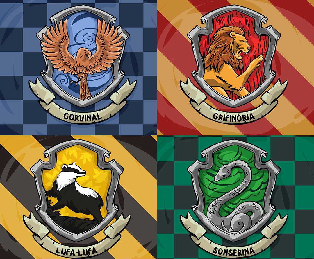 Qual é a sua [casa de Hogwarts]?