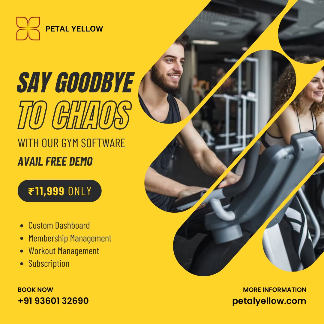 Say Goodbye to Chaos with Our Gym Software!

#thepetalautomations #petalyellow #gymmanagementsoftware #fitnessmanagementsoftware #gym
#gymbusiness #heartratemonitor
#fitnessgoals #gymbusiness #gymmanagement #fitnesscentres #fitnessautomation #gymautomation #smartgym #smartfitness