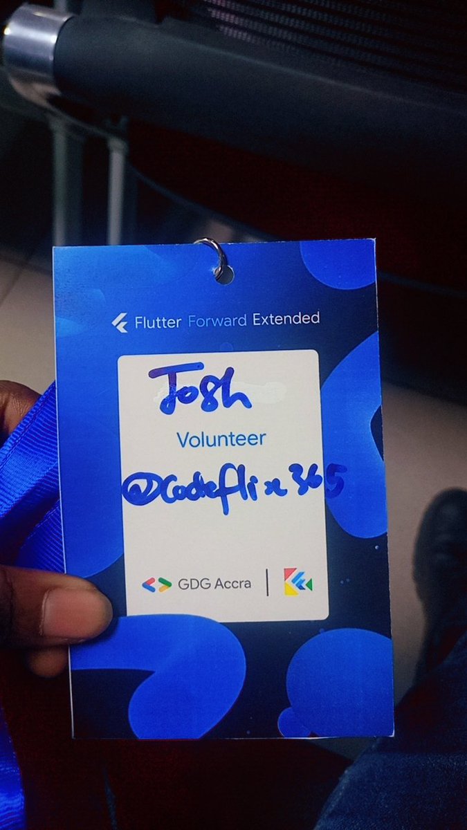 codeflix365's tweet image. #FlutterFowardExtendedAccra  #GDGAccra #FlutterForward #FlutterForwardExtended @Flutter_Ghana @GDGAccra