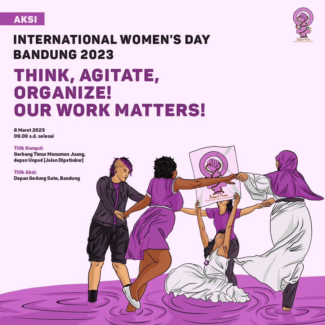 simpulpuan's tweet photo. MARI BERGABUNG DALAM BARISAN!

Rabu, 8 Maret 2023
Titik Kumpul: Gedung Timur Monumen Juang, depan Unpad (Dipatiukur)
Titik Aksi: Gedung Sate, Bandung

BAWA POSTER TUNTUTAN TERBAIKMU!

Silakan baca Do’s &amp; Dont’s aksi. 
Sampai jumpa! https://t.co/uOdMiWLEwU