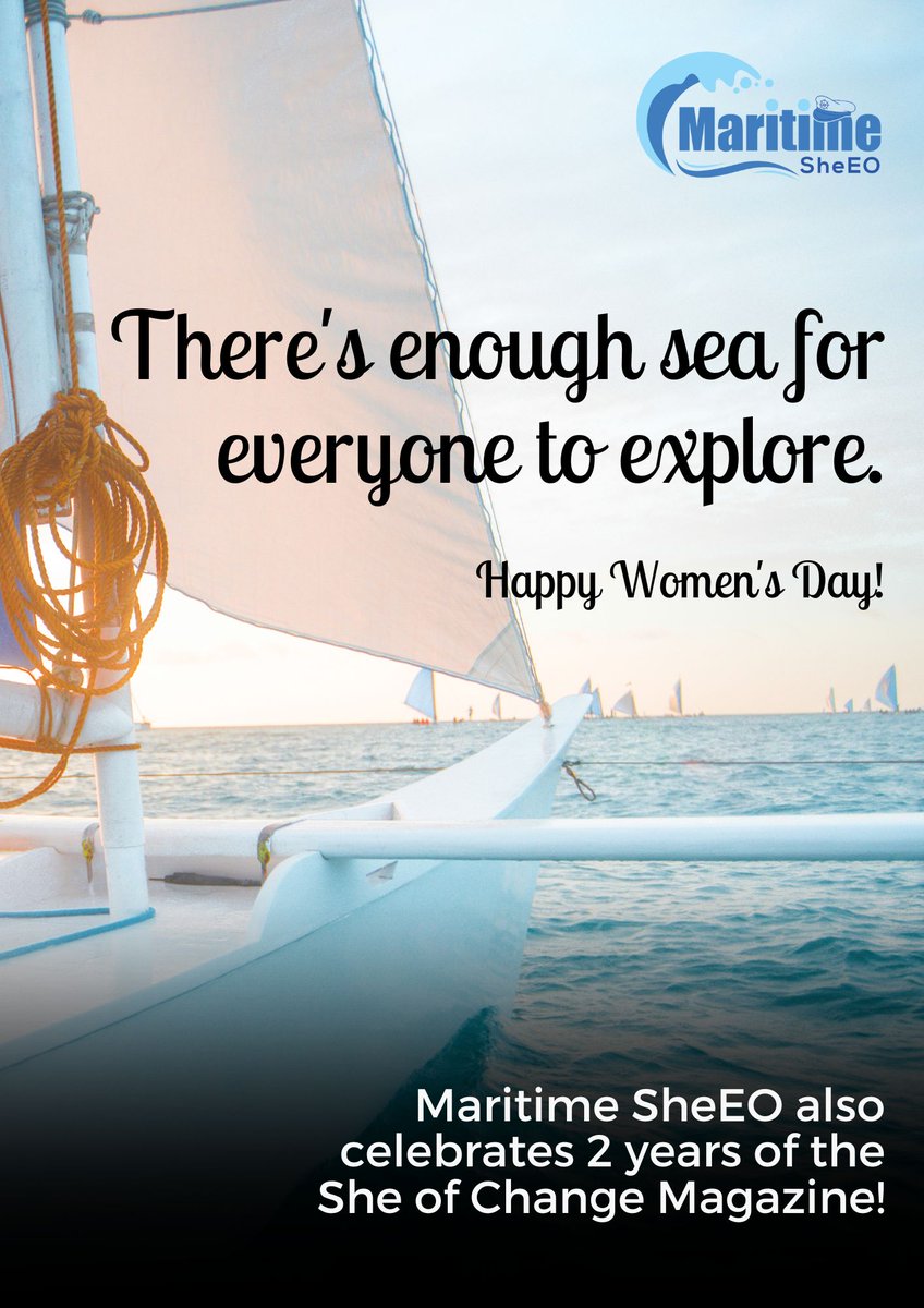 Happy Women's Day to all the SheEOs across the world!

#MaritimeSheEO #IWD2023 #WomensDay #WomenInShipping
