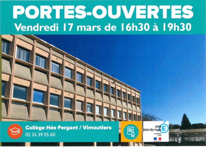 CVimoutiers's tweet photo. #PortesOuvertes. Section sportive #APPN (#VTT/#CourseOrientation/#Escalade), Initiation LV2 Espagnol et classe bilangue Allemand dès la 6ème, #REP (effectifs réduits), #TER (Subventions d'État).
Vendredi 17 Mars de 16h30 à 19h30. Pour toute demande d'info : 02 33 39 05 60. https://t.co/4MOOnvesbW