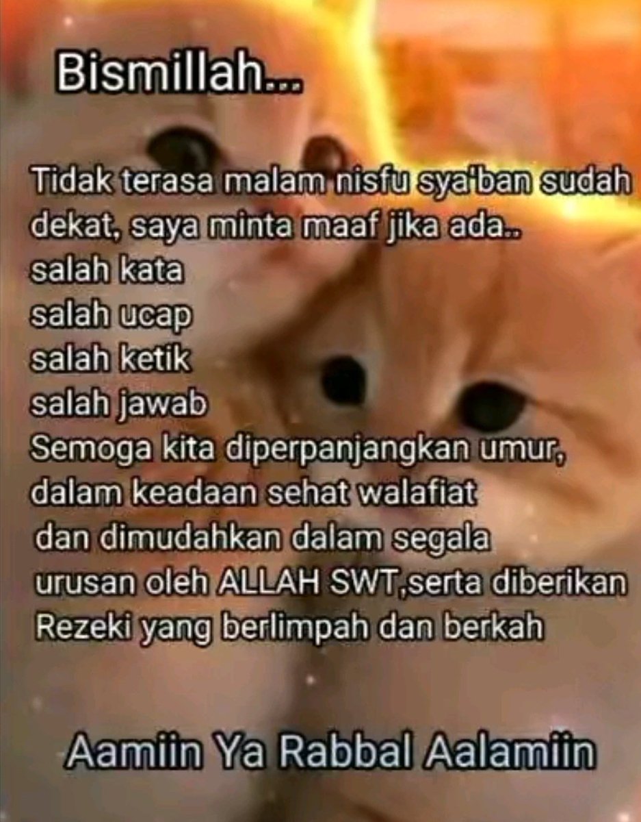 __Rien3__'s tweet photo. Assalamualaikum..
Mohon maaf lahir dan batin ya..semoga kita semua dipertemukan lagi dengan bulan suci ramadan ..serta dilancarkan segala urusan dan rezekinya...Aamiin ya rabbal alamiin 🙏🏻🙏🏻 https://t.co/p4p6nawKzh