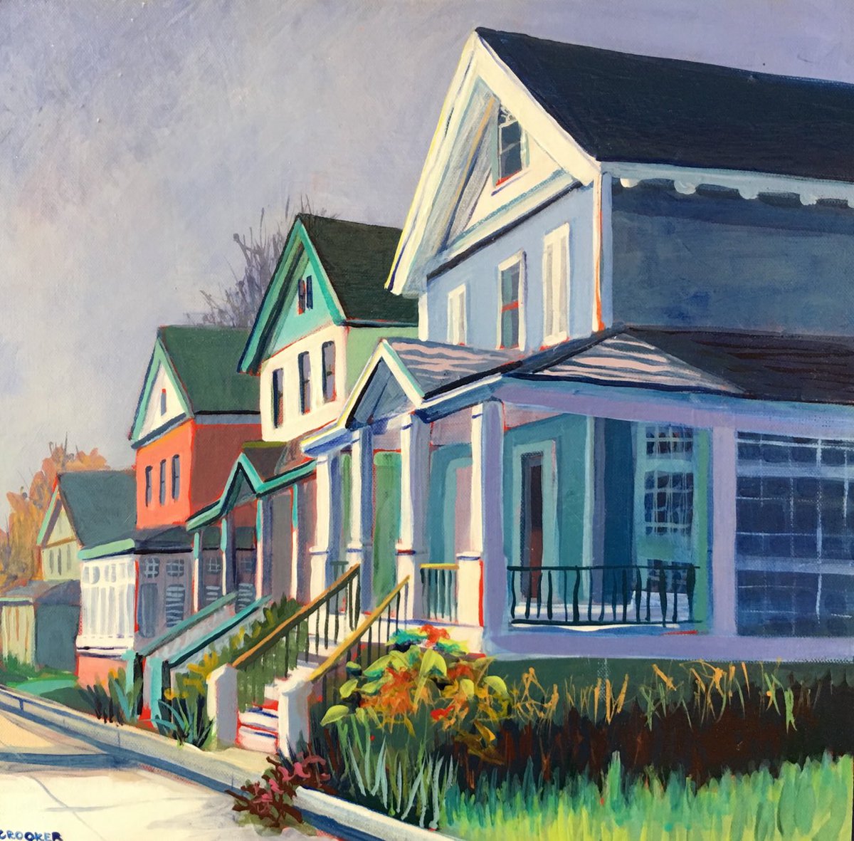 Tweeting a #bright and #colorful #painting a day. #Victorians in #Lewes #De. jancrooker.com