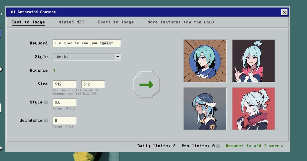Hello, #DEGO AI NFT! 

#NFT #DeFi #AI #Metaverse <a href="/dego_finance/">DEGO</a> 🚀