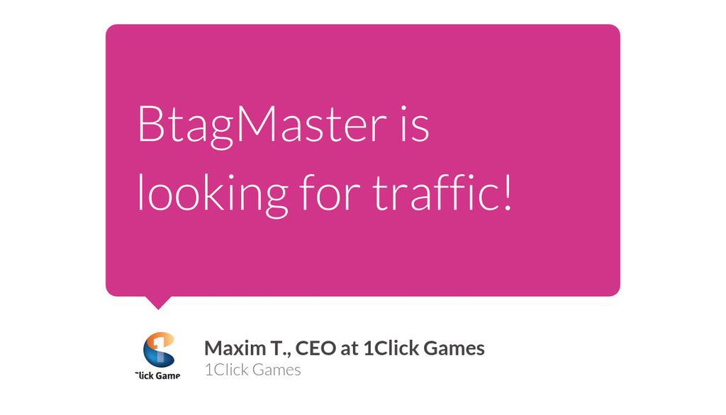 MaxVP888's tweet photo. Don't let your traffic go to waste, monetize it with BtagMaster's profitable affiliate program. Wishing you all the best in your business endeavors

Read the full article: BtagMaster is looking for traffic!
▸ https://t.co/FbCbGsIqti

#EarnRevenueShare #CPA #Affiliate https://t.co/uWgwMnVp9X