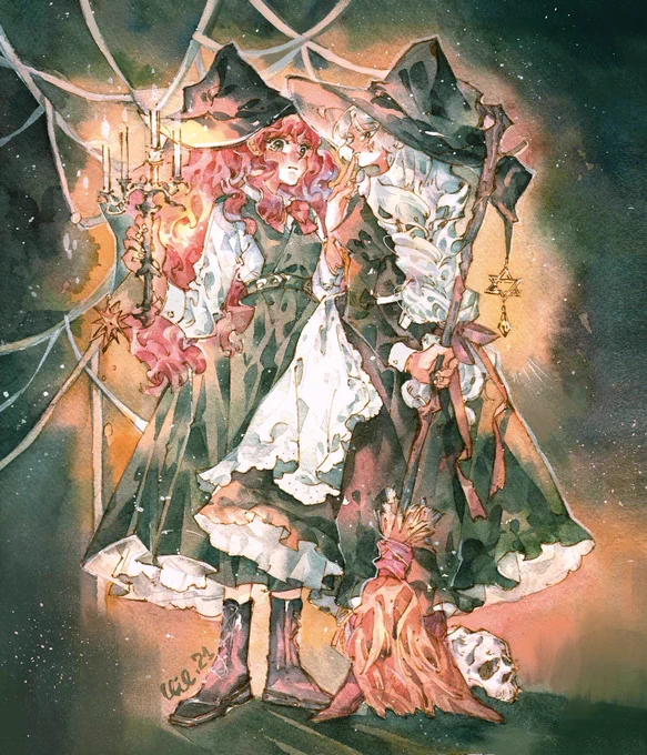 [ZINE PREVIEW 3] These spooky pieces will join my new zine. Pre-order is currently open on my Etsy until Apr 9th!  SHOP  #illustration #originalcharacter #zine #イラスト 