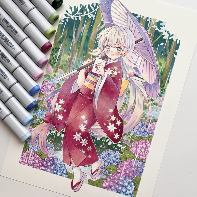#今までで作画カロリーMAXの作品上げようぜ背景をもりもり描いたやつ₍ᐢ ɞ̴̶̷.̮ɞ̴̶̷ ᐢ₎ 