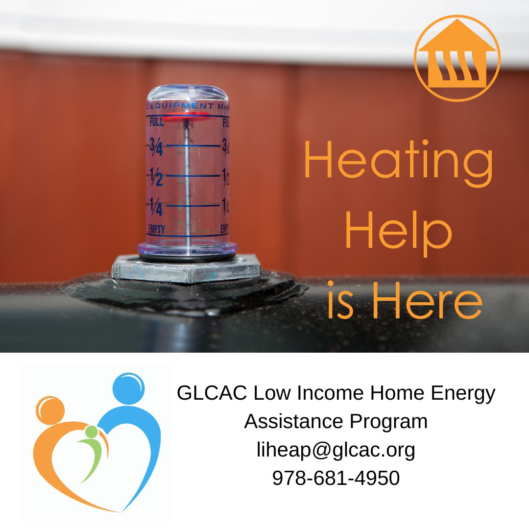 GLCACInc's tweet photo. Apply Now for Fuel Assistance
Low Income Home Energy Assistance Program applications for the 2022/2023 fuel season are available now. If you have not received one already, please contact us at 978-681-4950.
For more information, visit https://t.co/ObP5N0Pfx9.
#heatinghelpishere https://t.co/bF2MyJRttm