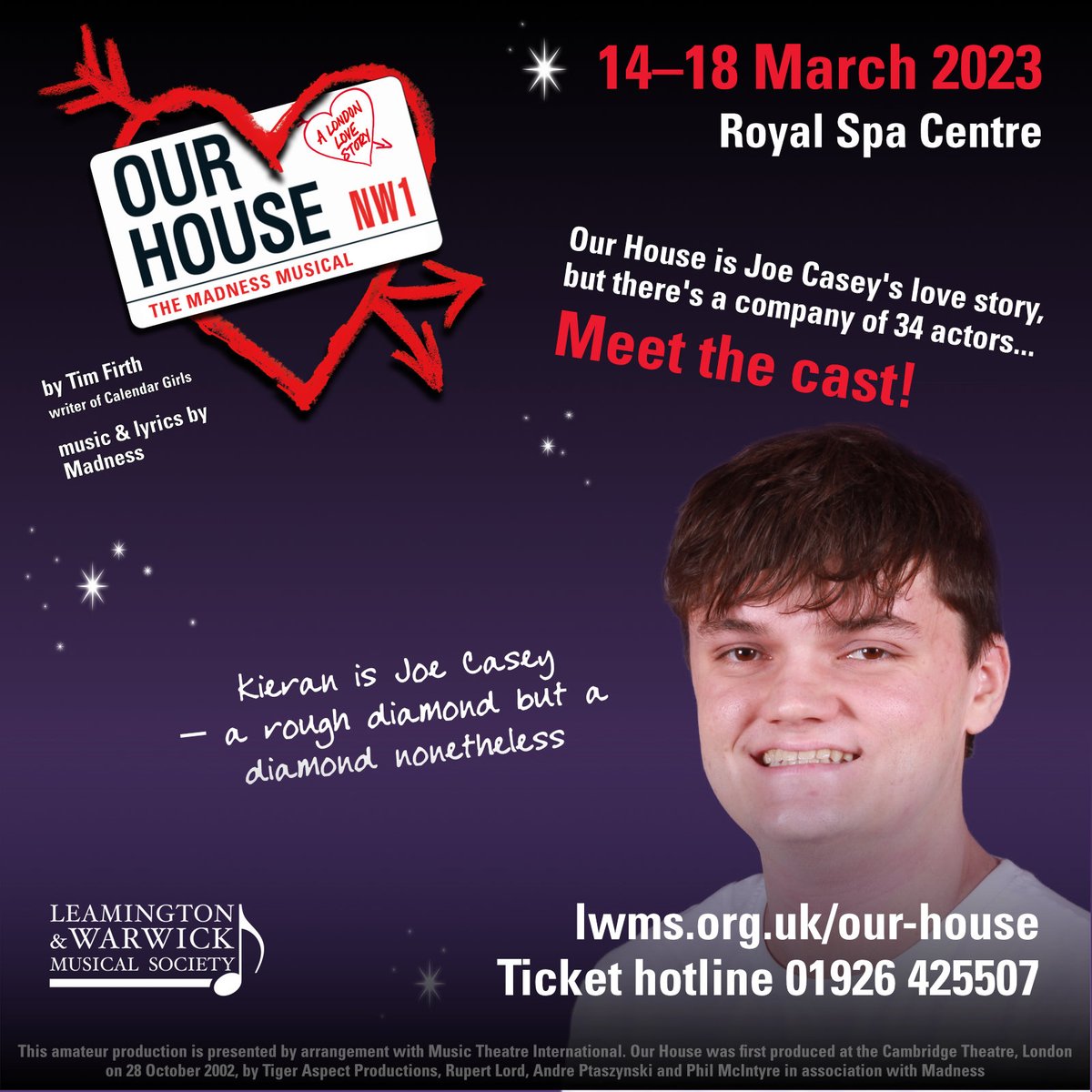 The last in our 'Meet the cast' series for Our House, the Madness Musical – playing in Leamington from 14-18 March – tickets are selling fast! See lwms.org.uk/our-house for details