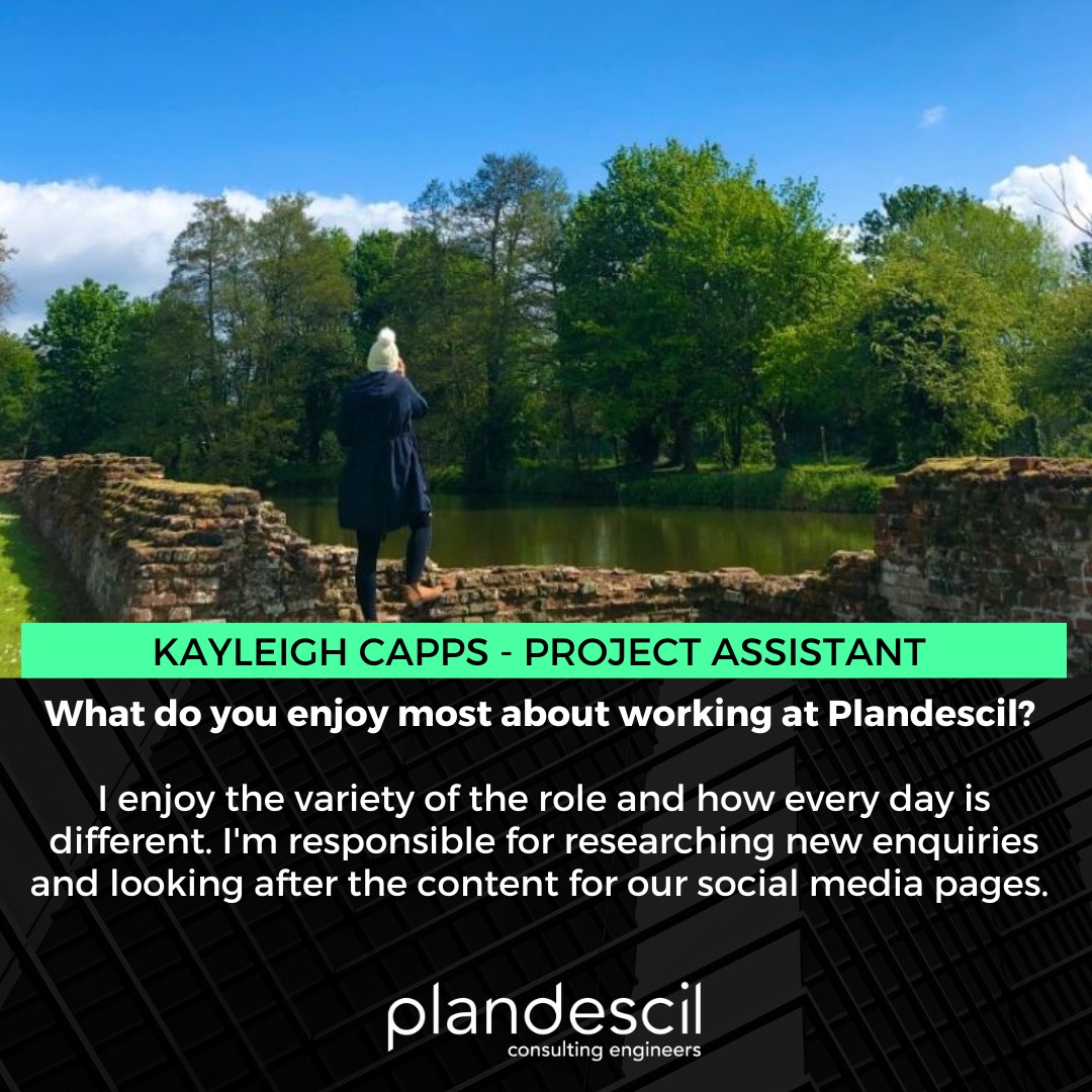👋 Say hello to our Project Assistant, Kayleigh Capps. 

In her 3yrs at #Plandescil, Kayleigh has had an input in hundreds of projects. When not carrying out #Research for new enquiries, Kayleigh helps organise #Content for our #Socialmedia Pages.