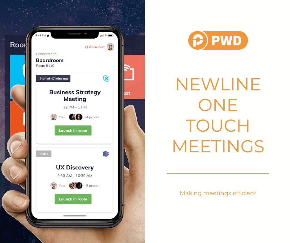 NEWLINE ONE TOUCH MEETINGS

Walk up and start your meetings with a one-touch solution that keeps your computer and your network secure.

Call us on 0800 9995683 to find out more

#newlinetechnology #onetouchmeetings