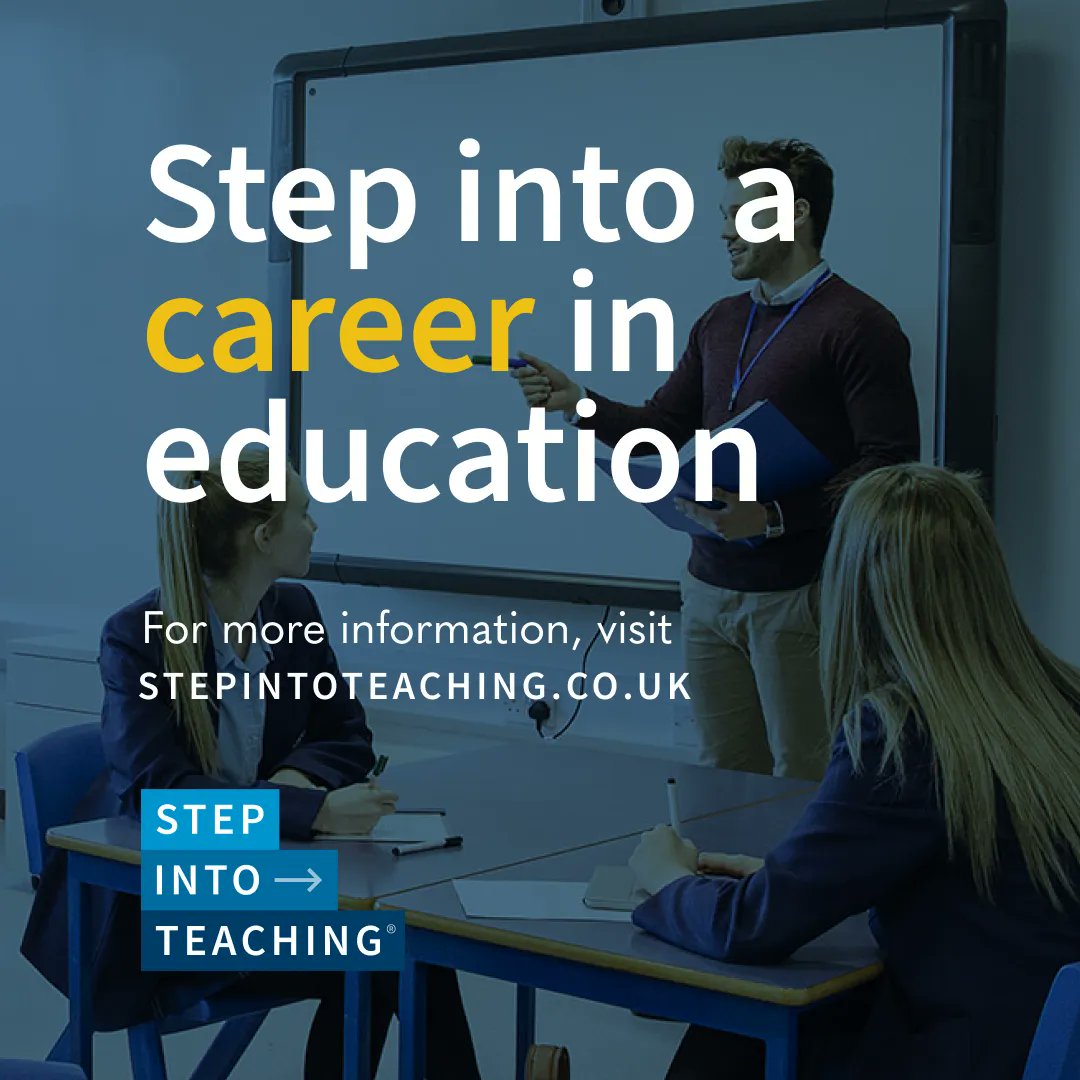 stepintoteach's tweet image. Whether you've just finished university 🎓 or you're looking for a career change, teaching offers a chance to make a positive impact on future generations. Apply now and start your journey to becoming a teacher! #StepIntoTeaching #TeachingCareer buff.ly/41Ih9T4