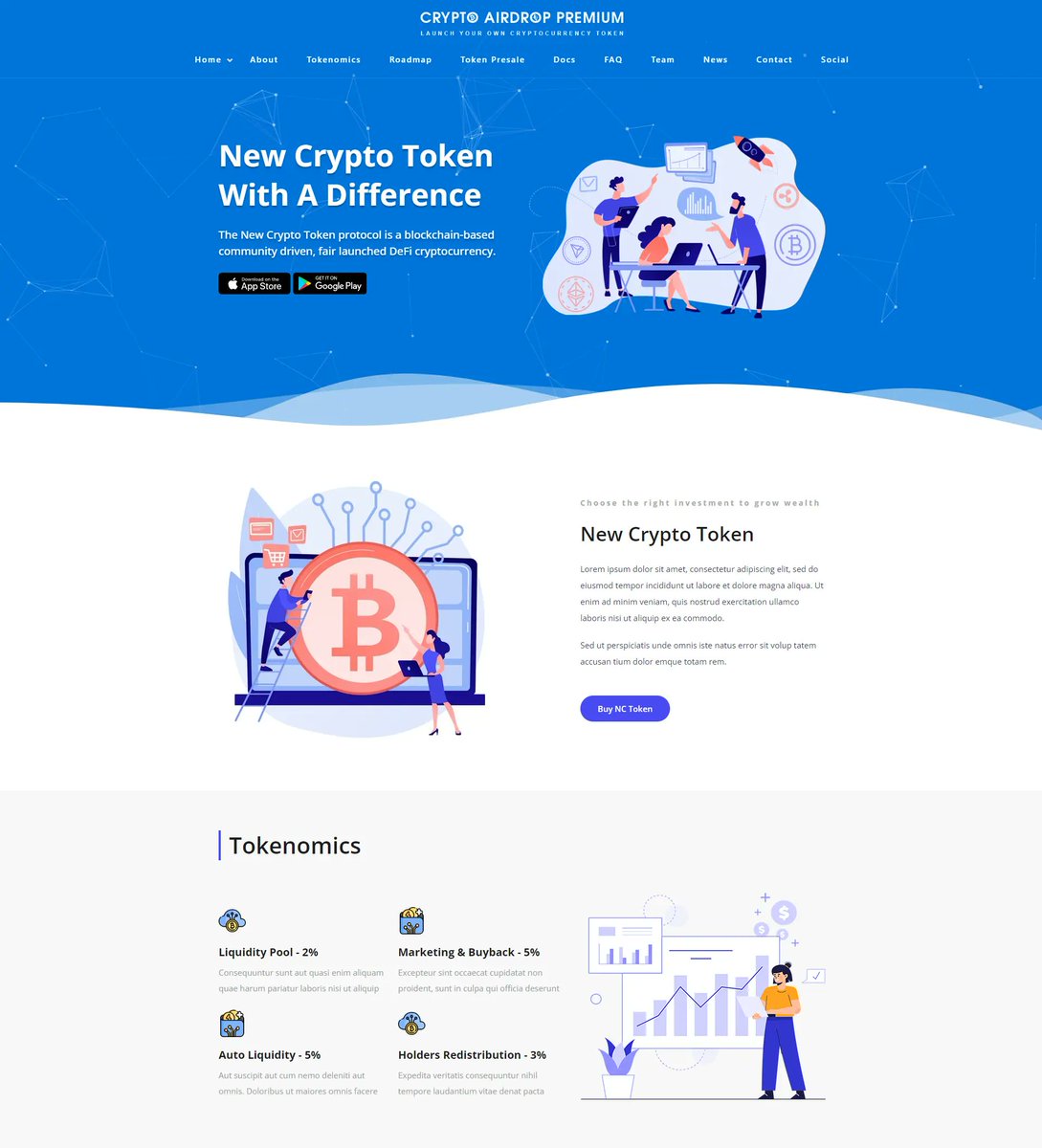 Salman4028khan's tweet photo. It's a creative and colorful, versatile, and professional WordPress theme for building one-page parallax websites that are fully functional and feature-rich.
#WordPress #Theme #CryptoSite
Crypto-Airdrop-Free: https://t.co/TZbbtidjMd
Crypto-Airdrop-Premium: https://t.co/xpVIG7HaxR https://t.co/fEN1AVxzQH