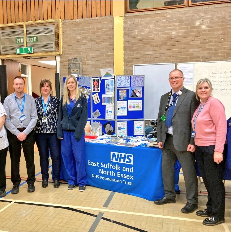 Today @Team_ESNEFT Health Ambassadors are engaged in supporting #CareersFair #Northgate  High School
#opportunity #Apprenticeships #Careers #futureworkforce