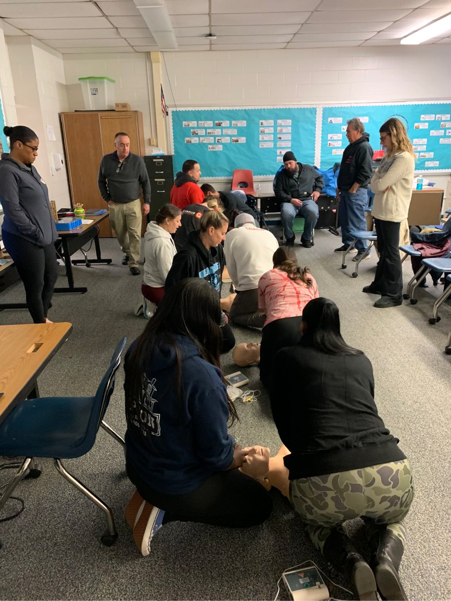KeyportSchools's tweet photo. Thank you, Keyport first aid for training our coaches, and extended care staff inCPR! @Keyport schools #gokeyport Keyport first https://t.co/dvkd8MqVAx https://t.co/nKFFn2qRsh
