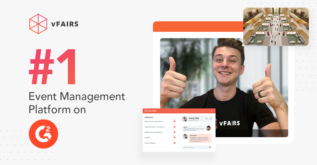 vfairs's tweet image. 🌟 ATTENTION: #vFairs is the #1 #EventManagementPlatform on G2 🌟

We&apos;re super proud of this achievement 🤩

Want to work with us? Get in touch today: hubs.li/Q01FmJG80